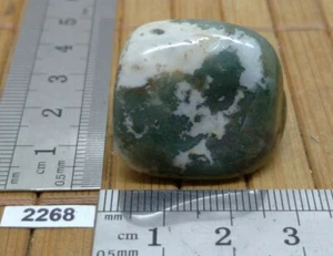 AGATE MOUSSE pierre roulée naturelle - mineraux lithotherapie reiki esoterisme - Picture 1 of 3