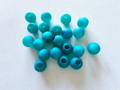 20 x Polaris Perlen 10 mm Großloch Farbe Smaragd, Neuwertig - von Privat - Bild 1 von 2