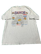 Dutch Ancestry Holland Netherlands Vintage 1990s T-Shirt Grey