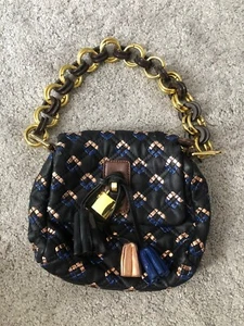 Black Blue Brown Rose Gold Chain handbag, Gold Padlock Brand New Designer - Picture 1 of 8