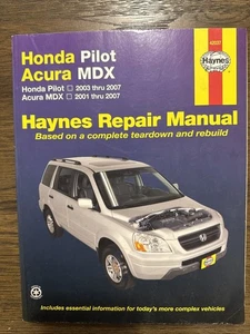 Haynes HONDA PILOT/RIDGELINE ACURA MDX 2003 thru 2007 Repair Manual 42037 - Picture 1 of 8