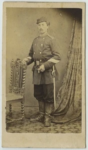 CDV guerre de 1870-71. Mobile. Chasseur à pied. - Picture 1 of 1