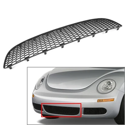 Front Bumper Lower Center Honeycombed Grille For Volkswagen Beetle 2005-2010 - Изображение 1 из 4