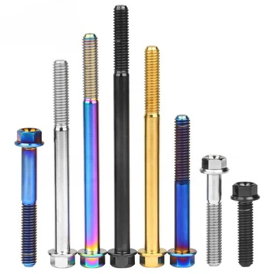 Ti Bolt M6 Flange Hex Head Screw 10 15 2025 30 35 40 45 50 55 60 75 80 90 100mm - Image 1 of 4