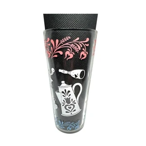 Set Of 4 Vintage Hazel Atlas Kitchen Aides 6.5” Tall Glasses Mid Century Modern - Picture 1 of 13