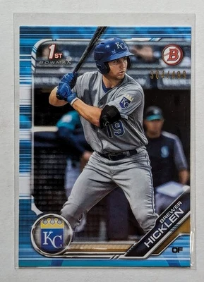 2019  Bowman Brewer Hicklen 1st Bowman Sky Blue /499 #BP-72 Detroit Tigers - Image 1 of 2