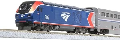 KATO N Scale Amtrak ALC-42 Charger & Superliner 4-Car Set 10-1788 F/S w/Track# - Image 1 of 4