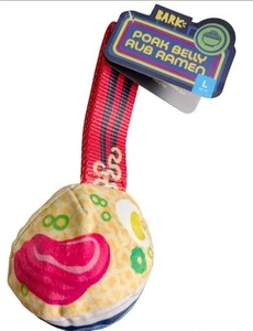 Bark Box PORK BELLY RUB RAMEN Super Chewer Dog Toy Lg 50+ lb Beef Scent Squeaker - Picture 1 of 5