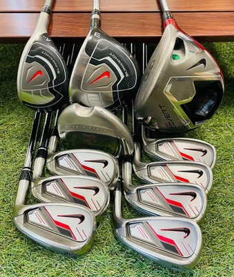 NIKE  Fullset VRS 1w Slingshot 3w 4hy Iron 5-9PwSw 11Pics Regular RH Golf Clubs - Image 1 of 4