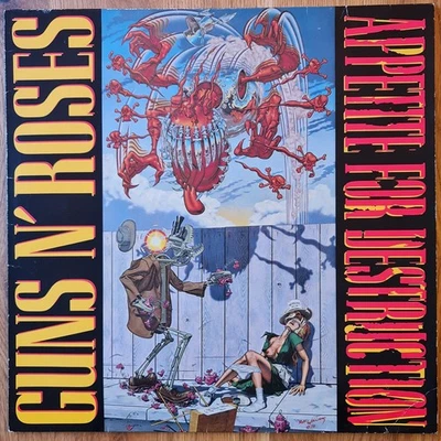 GUNS N ROSES: APPETITE FOR DESTRUCTION. 1987 ORIGINAL BANNED COVER. UK 1ST PRESS - Image 1 of 4