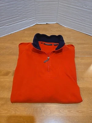 Suéter masculino Bobby Jones L quarto zíper algodão pima golfe pulôver preppy  - Imagem 1 de 4