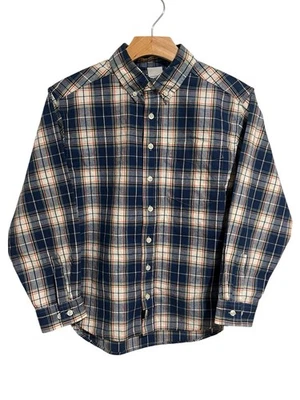 Old Navy Button Up Shirt Boys (Teen) Size Large Red White Blue Plaid Long Sleeve - Image 1 of 4