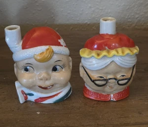 Vintage Porzellan Weihnachten Kerzenständer Figuren Japan - Bild 1 von 11