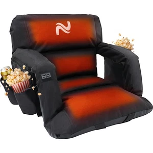 NAIZEA Heated Stadium Seat with Back Support, Sofa Style 5" Thick Bleacher Chair - Picture 1 of 97