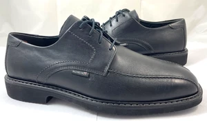 Mephisto Men's Size 9.5 Gaetan Leather Derby Oxford Shoes Black Reg $375 NEW - Picture 1 of 7
