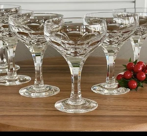 Atlantis Evora Champagne Coupes-set of 6 VTG - Picture 1 of 11