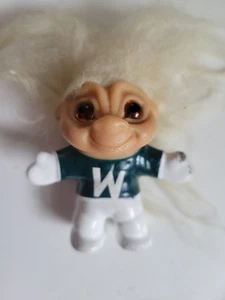 Vintage 1960s Dam Eskimo Cheerleader Troll Painted On Outfit Green White Outfit - Picture 1 of 6
