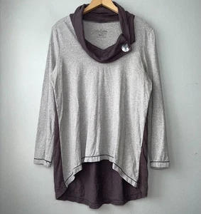 Túnica Top Tejido Gris Jaspeado Talla Grande Buda Neón Yoga Atletismo Informal - Imagen 1 de 8