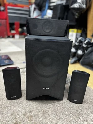 Sony SS-WSB123 Wired Passive Subwoofer + Surround Sound Black for Home Theater - Image 1 of 4