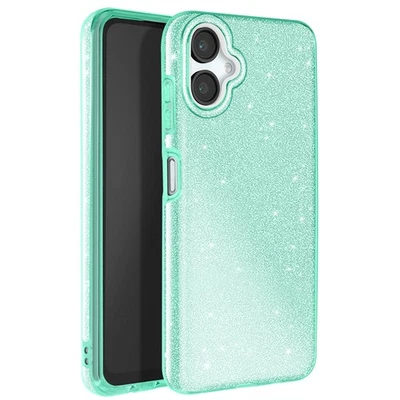Avizar Coque à Paillettes pour Samsung Galaxy A06 Antichoc Scintillant Vert - Photo 1/4