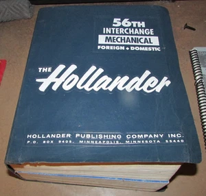 Hollander 56th Mechanical Interchange Foreign & Domestic Manual Book 1972-91 - Bild 1 von 1