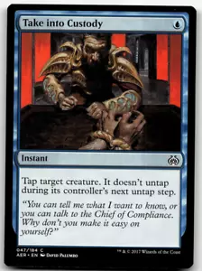 MTG Take into Custody Aether Revolt 047/184 Regular Common - Picture 1 of 1