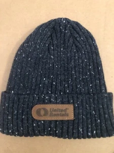 United Rentals UR schwarz mit weißen Specs Beanie Mütze Kappe BRANDNEU 100 % Acryl - Bild 1 von 2