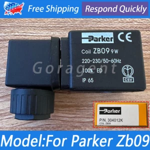 Electronic Solenoid Valve Coil For Parker ZB09 9W 220V 50/60Hz 3-Way US Stock - Picture 1 of 11