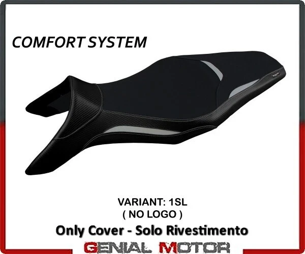 Rivestimento sella Asha Comfort System Argento (SL)T.I. YAMAHA MT-09 2013 > 2020 - Immagine 1 di 2