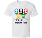 Egypt Drinking Team Olympic Ring Beer Tab Games T Shirt