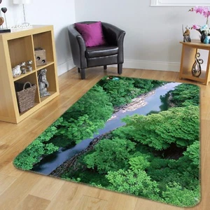 3D Wald Fluss 465 Rutschfest Teppich Matte Raum Matte Elegant Teppich DE - Picture 1 of 1