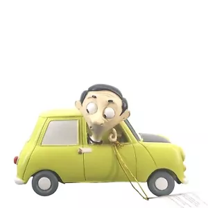 Extremely Rare! Vintage Mr Bean in his car statue. Tiger Aspect Productions. - Picture 1 of 14