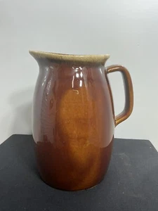 Vintage Hull Pottery Brown Drip Glaze 6 3/4" Pitcher (32 oz.) USA Oven Proof - Picture 1 of 10