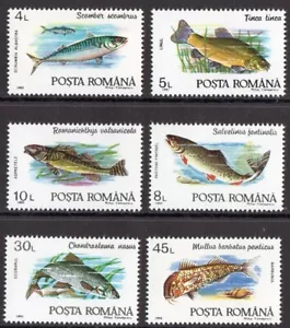 Romania 1992 - Fish - Complete Set MNH - Picture 1 of 1