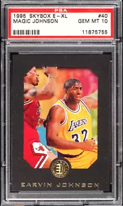1995-96 Skybox E-XL Magic Johnson Basketball Card #40 PSA 10 Gem Mint Low POP - Picture 1 of 2