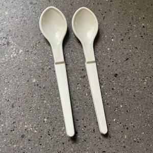 Juego de cucharas colgantes Tupperware vintage condimento gelatina alimentación bebé 1208-18 22 - Imagen 1 de 3