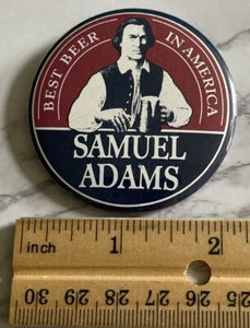 Samuel Adams Beer Pinback Button Pin BEE-38 - Picture 1 of 2
