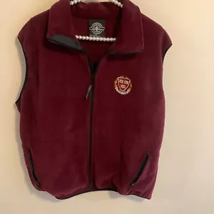 Harvard fleece vest jacket size large - Picture 1 of 4