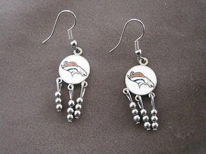 Denver Bronco Earrings Retro - Picture 1 of 5