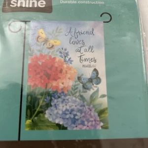 Blumenfreund Zitat Kunst Design Hof/Garten Flagge 12,5" x 18" NEU - Bild 1 von 3