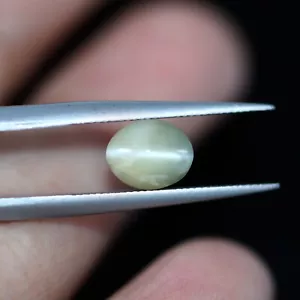 Untreated Natural Chrysoberyl Cats eye 7 x 6 mm Oval Shape Loose Gemstone 1.91Ct - Picture 1 of 24