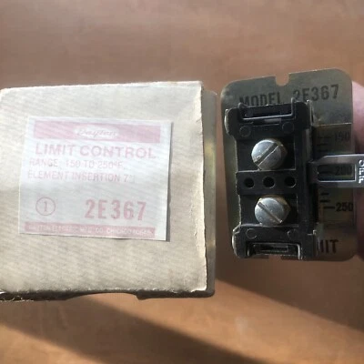 Dayton 2E367 Furnace High Limit Fan Switch Warm Air Control 120°-250° 7" USA NOS - Image 1 of 4