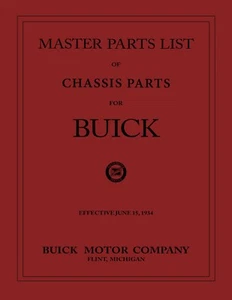 Libro de catálogo de piezas de chasis Buick Master 1924-1934 - Imagen 1 de 4