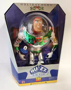 Toy Story Buzz Lightyear Holiday Hero Action Figure 12" Talks & Lights Up 1998 - Imagen 1 de 8