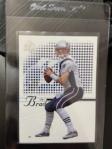 LOT (2) TOM BRADY 2002 SP AUTHENTIC CARD #1 {2nd Year Card} MINT OR BETTER!!! - Picture 1 of 4