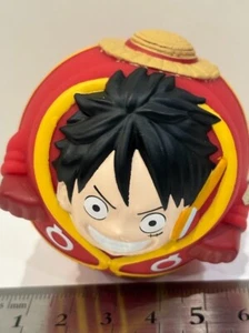 UNA PIEZA Mono D. Luffy bola rebotante figura juguete cabeza de huevo vinilo suave juguete de Japón - Imagen 1 de 12