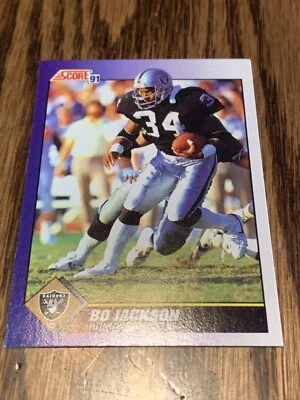 1991 Score Football Bo Jackson #100 Very Nice! Look👀🔥🔥 - Image 1 of 2