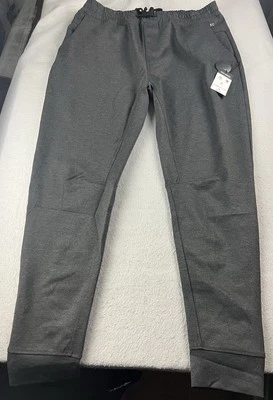 Pantalones de chándal KENNETH COLE Active Tech para hombre gris oscuro jaspeado talla 2XL NUEVOS CON ETIQUETAS Foto 1 de 4