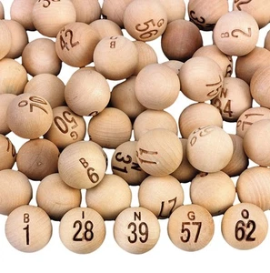 S&S Worldwide Wooden Bingo Balls. 7/8" Diameter Balls Only....  - Picture 1 of 2