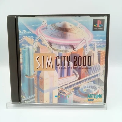 Sim City 2000 PS1 PlayStation 1 Authentic Japan With Spine Complete - Image 1 of 4